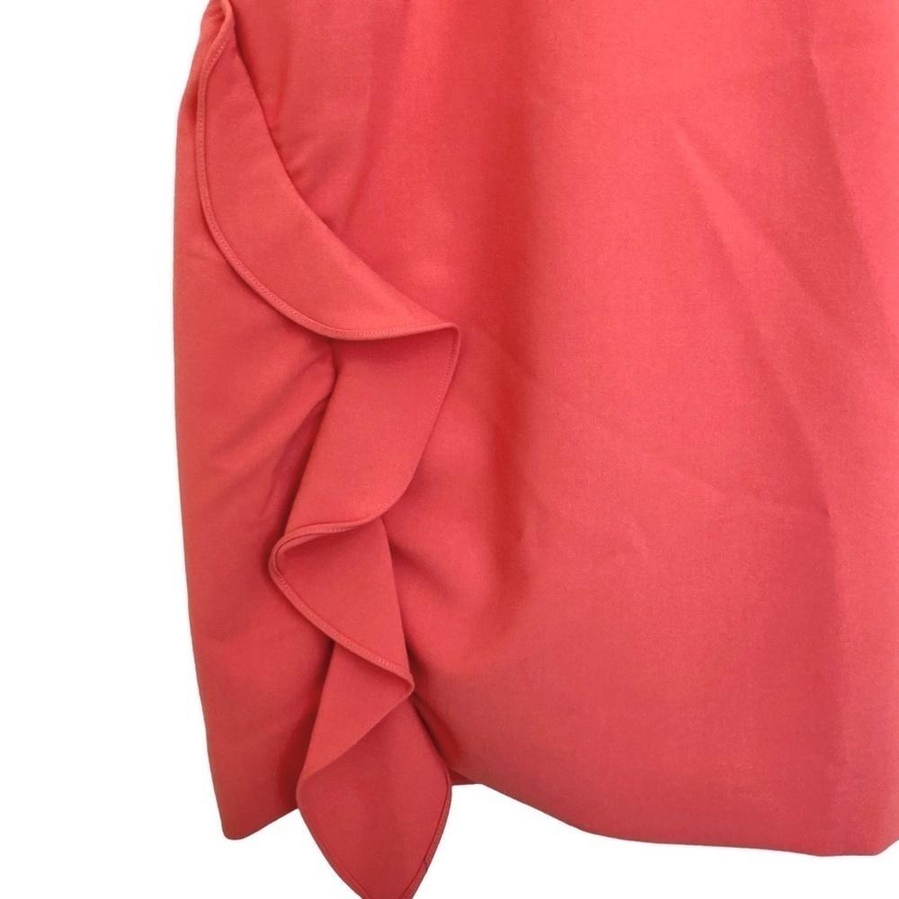 LIKELY Malta Puff Sleeve Cascade Ruffle Front Sheath Dress - Picture 6 of 10